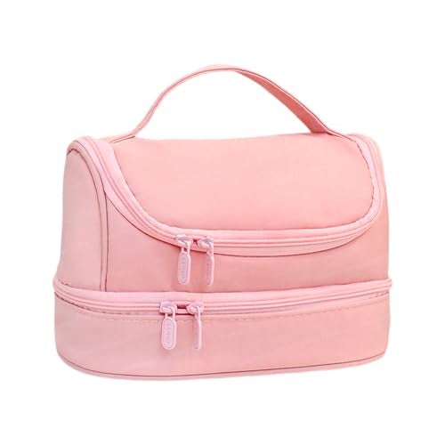 FunBlast Toiletry Bag for Travel, Mini Size Toiletry Organizer Pouch, Travel Accessories Kit Pouch for Men & Women Travel Pouch for Toiletries Shaving Kit, Cosmetics & Travel Accessories (Pink) - Image 1