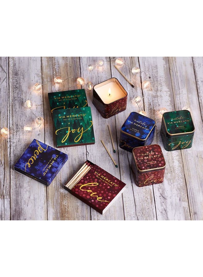 Via Mercato Natale Christmas HolidayGift Collection, Love, Candle  - Image 2