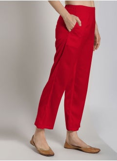 Abhishti Straight pant -scarlet red  - Image 1