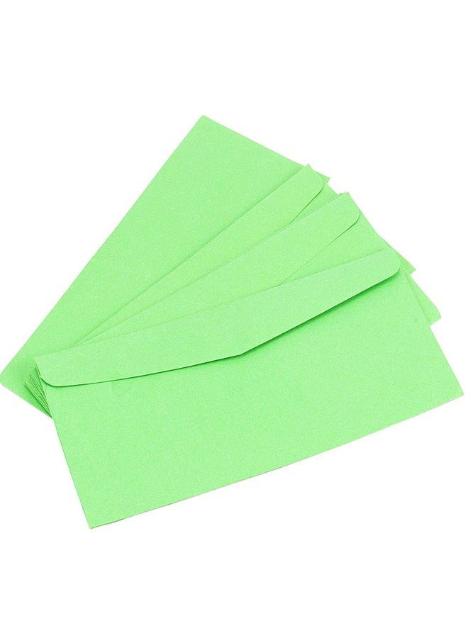 KOHAND عبوة كوهاند من 400 ظرف أخضر رقم 10، مقاس 9.5 × 4 بوصات، أظرف أعمال قياسية ذات غطاء على شكل حرف V، مناسبة لمراسلات المكاتب خلال العطلات. - Image 4