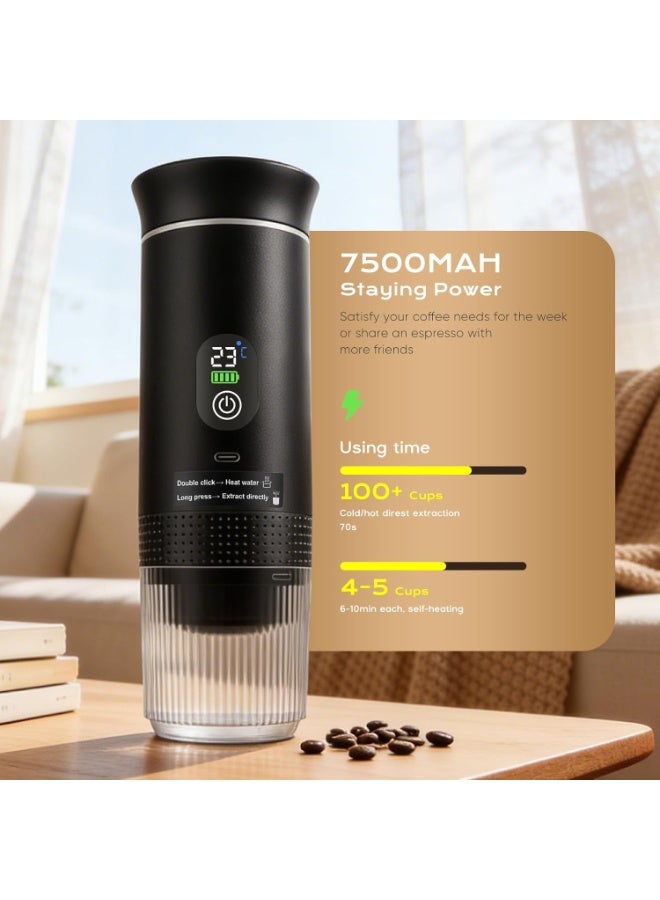 YoYoTech Portable Coffee Maker Capsules 3 in 1,Portable Electric Capsule Coffee Maker,Portable Espresso Capsule Coffee Maker 3 in 1, Portable Coffee Machine for Office Travel Camping Home - Image 5
