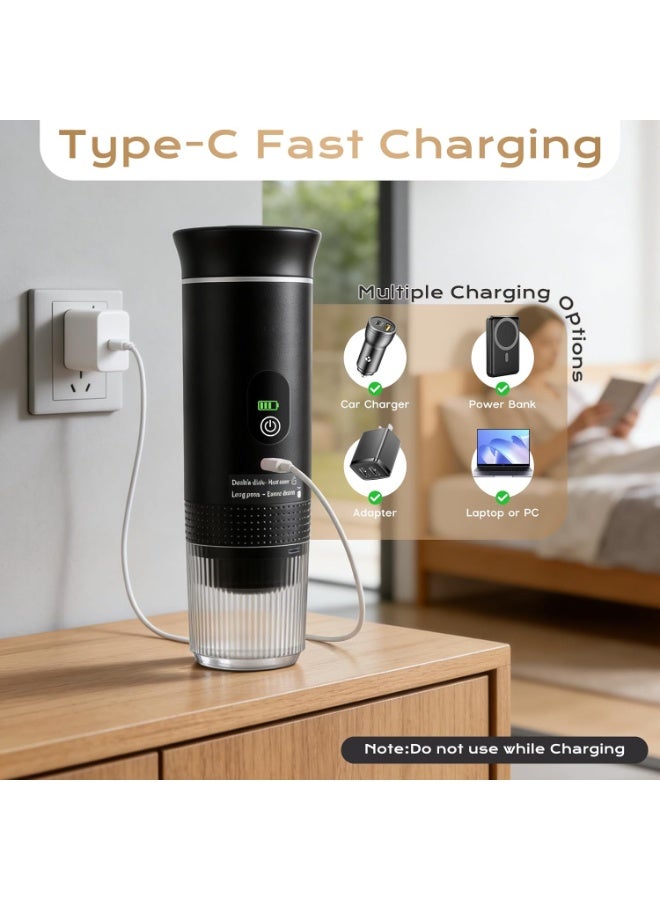YoYoTech Portable Coffee Maker Capsules 3 in 1,Portable Electric Capsule Coffee Maker,Portable Espresso Capsule Coffee Maker 3 in 1, Portable Coffee Machine for Office Travel Camping Home - Image 4