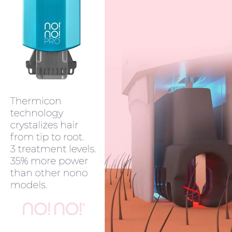 no!no! Pro Hair Removal Device - Treats All Skin Colors and Hair Types - Hair Removal for Women and Men - Flawless Hair Remover for Face & Body Hair - Blue - Image 5