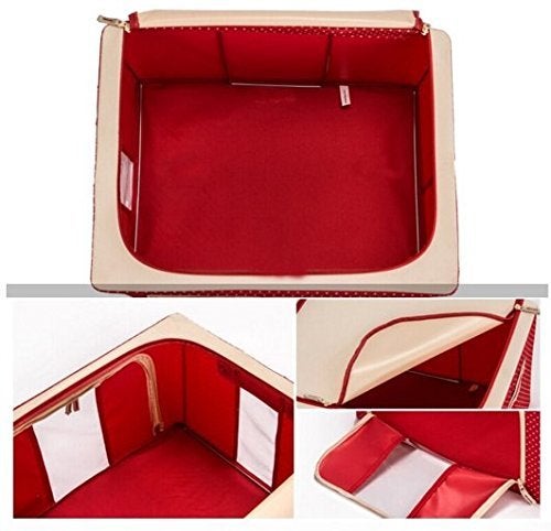 HOMIES INTERNATIONAL HOMIES European Style Foldable Rectangular Steel Frame Under bed Closet Organizer Laundry Bag with Lid and Zip Capacity 55 Liters  - Image 2
