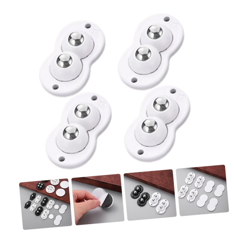 Heavy Duty Adhesive Caster Wheels For Storage Boxes And Bins Easy To Install 1 Pc - Image 3
