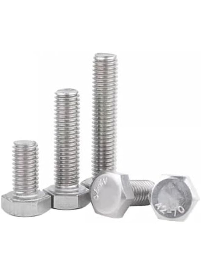 M10 304 Stainless Steel Hex Head Bolts Full Thread External Hex Screws 65mm 2PCS - Image 3