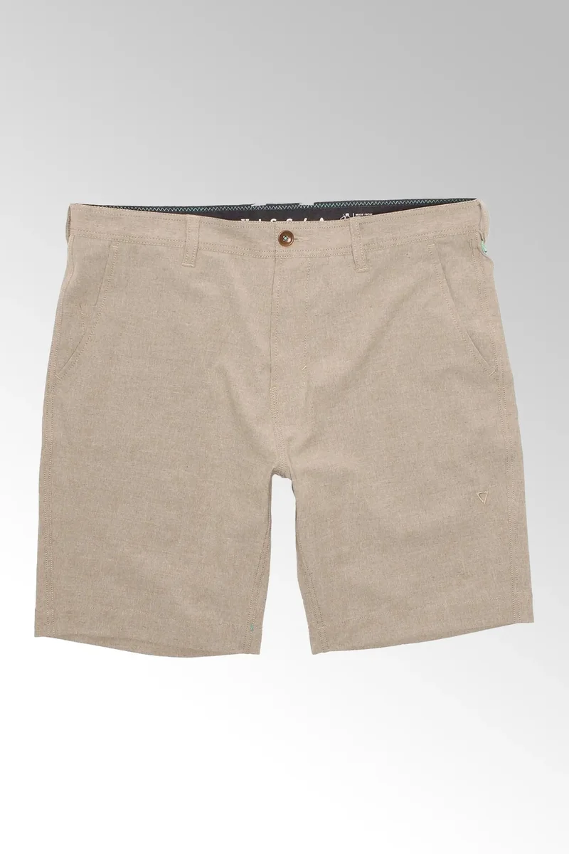 Vissla Canyons Hybrid 18.5" Dark Beige Walk Shorts