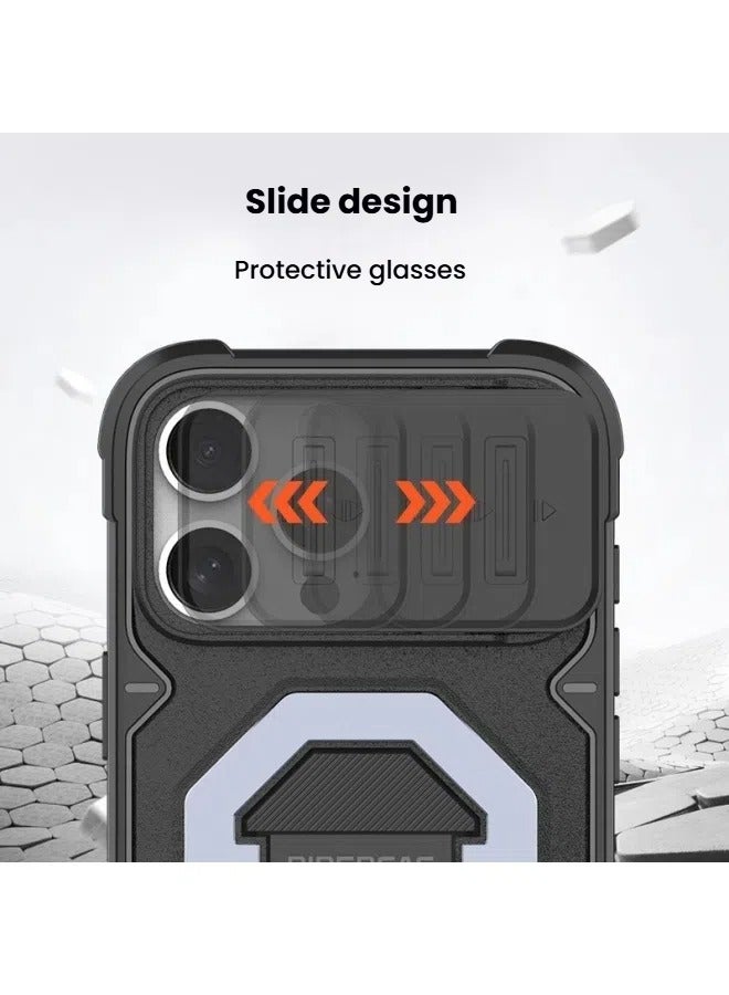 general Suitable for iPhone 16ProMax/16Pro mobile phone case outdoor anti-fall invisible bracket mobile phone protective cover - Image 2