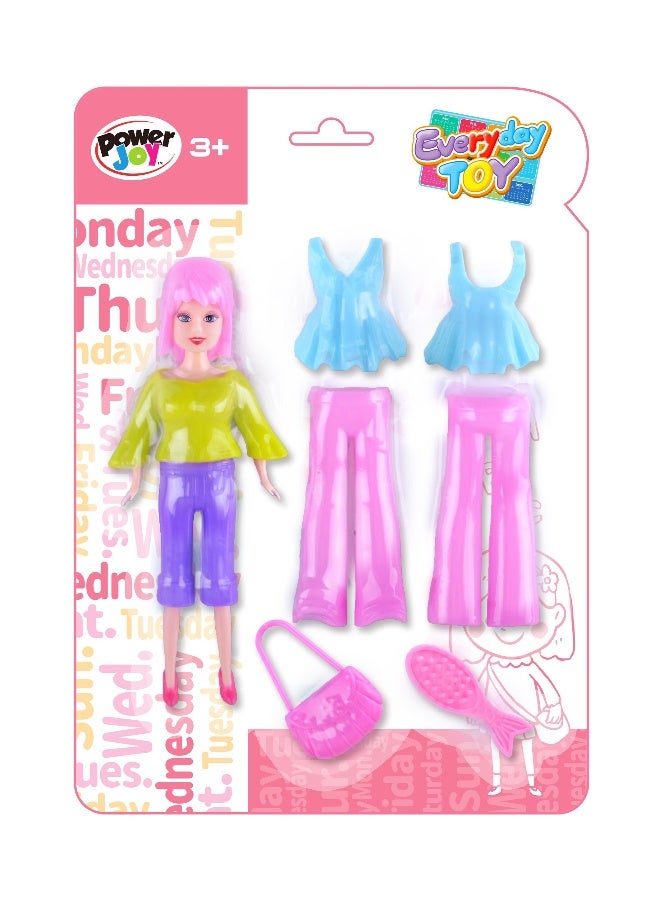 Power Joy دميه موضة يومية على مجموعة سناب 7 قطع - Image 1