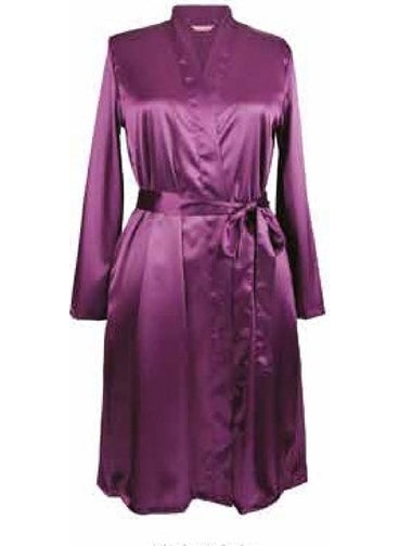 Magic Form Cherry Plain Satin Women's Dressing Gown  - Image 3