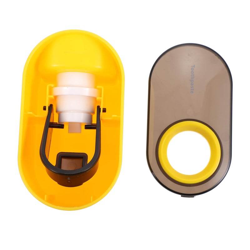 Automatic Toothpaste Squeezer Stand Wall Mounted Dispenser Easy Installation Removable Design Yellow 11X6 5X6 3CM - Image 2