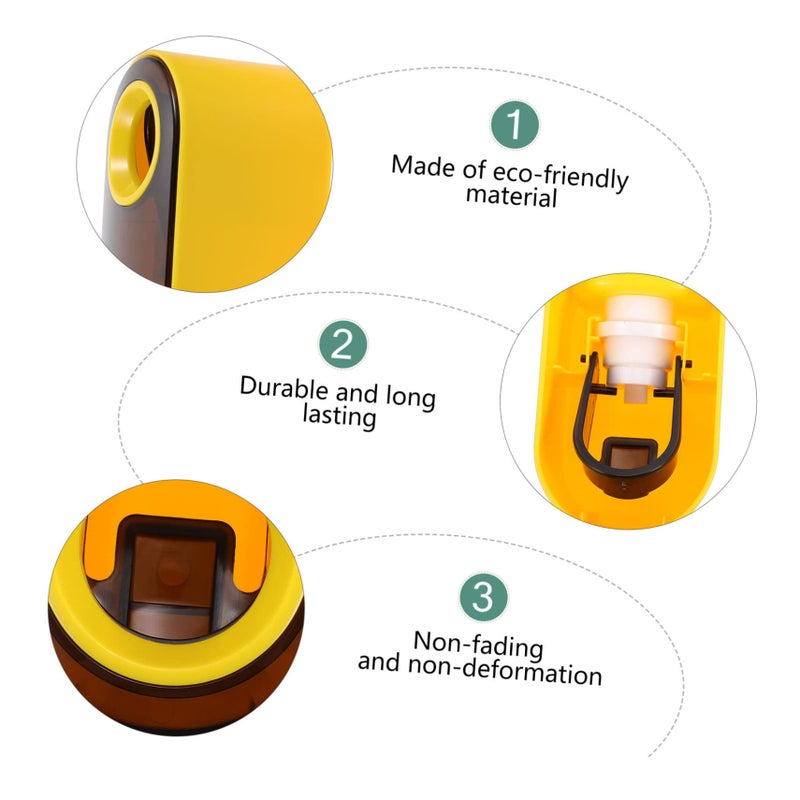 Automatic Toothpaste Squeezer Stand Wall Mounted Dispenser Easy Installation Removable Design Yellow 11X6 5X6 3CM - Image 3