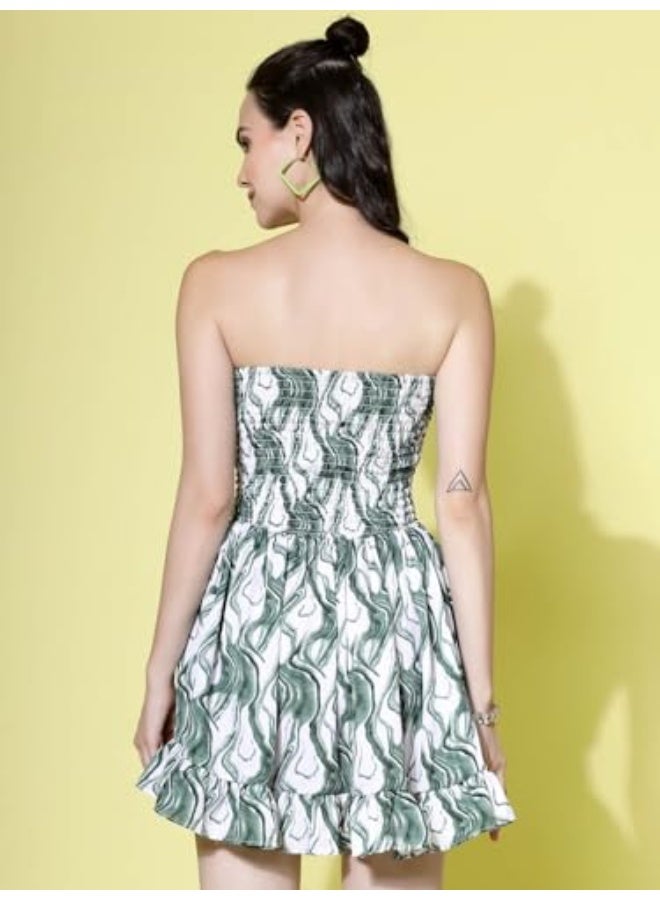 Oomph! فستان قصير مطرز للنساء بتصميم غربي رائع! - Image 5