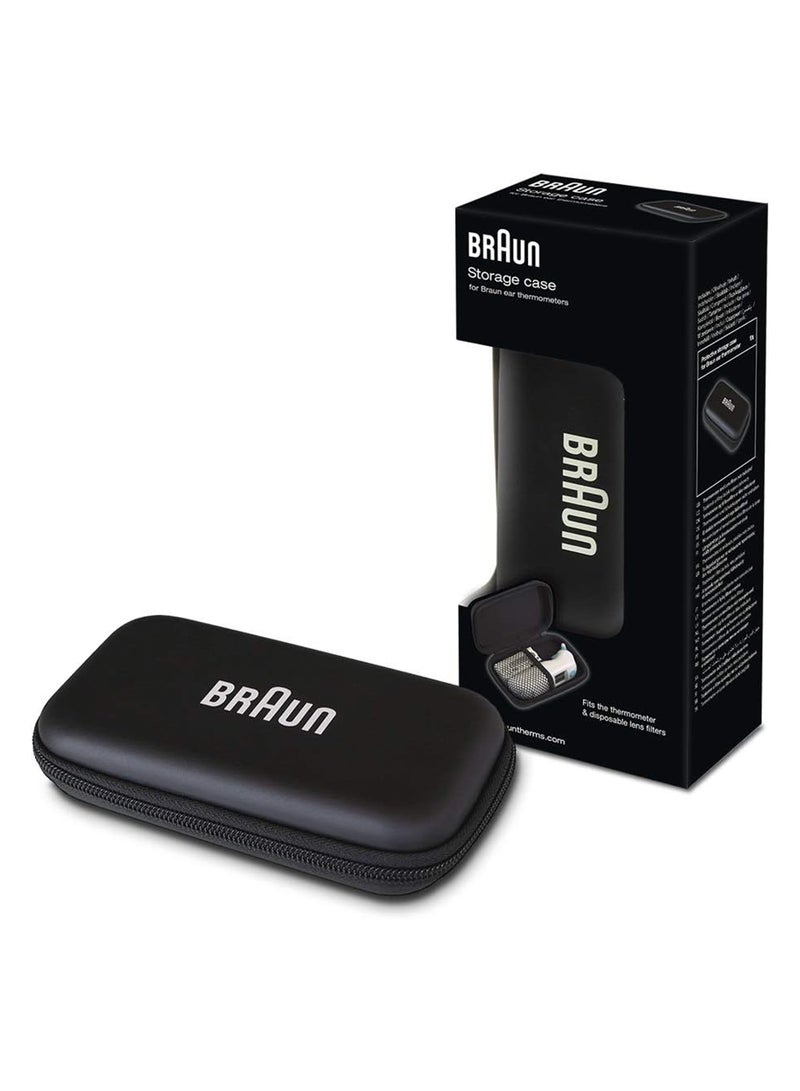 BRAUN حافظة تخزين واقية لميزان حرارة الأذن ThermoScan لسلسلة IRT 6 و 7، سوداء - BIT000CBEU - Image 1