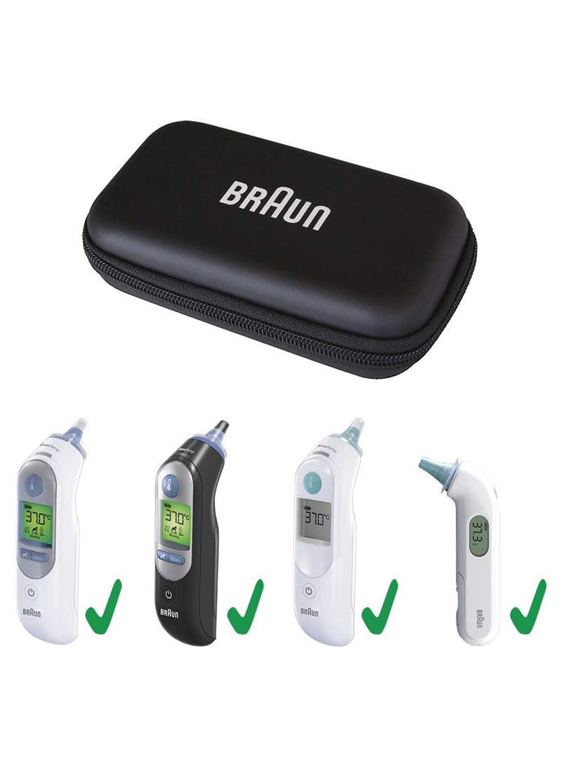 BRAUN حافظة تخزين واقية لميزان حرارة الأذن ThermoScan لسلسلة IRT 6 و 7، سوداء - BIT000CBEU - Image 2