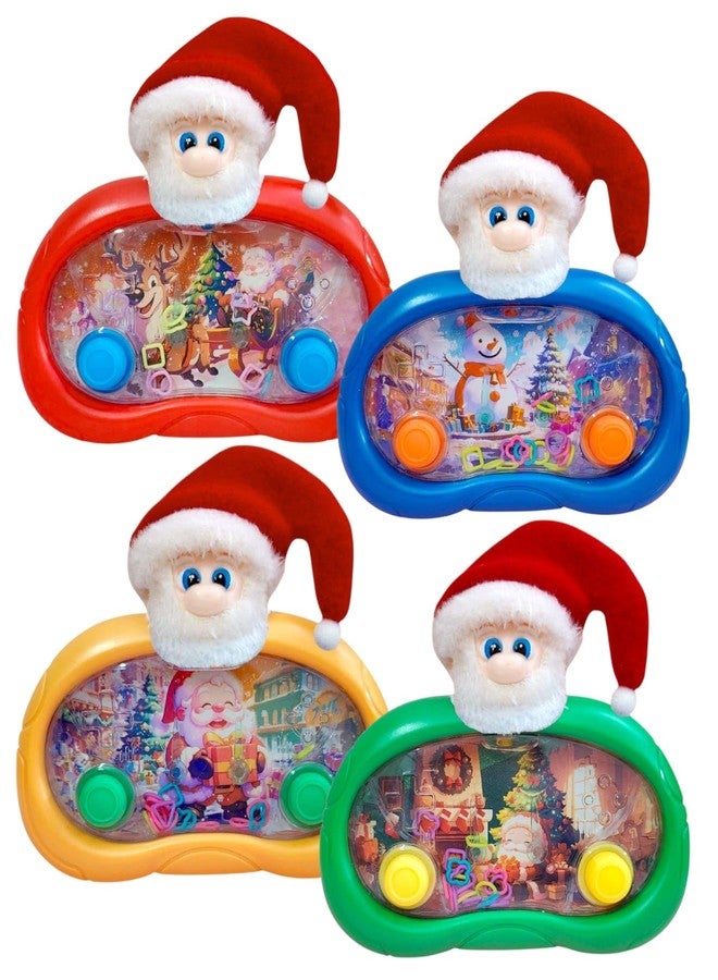AMANVANI Christmas Theme Water Game, Handheld Water Ring Toss, Anxiety Toys, Travel Family Games Ideal Gift for Kids, Aqua Bubble Toy, Festive Return Gift for Christmas Party (Santa (2 Pcs)) - Image 2