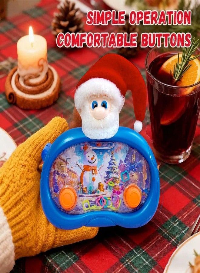 AMANVANI Christmas Theme Water Game, Handheld Water Ring Toss, Anxiety Toys, Travel Family Games Ideal Gift for Kids, Aqua Bubble Toy, Festive Return Gift for Christmas Party (Santa (2 Pcs)) - Image 4