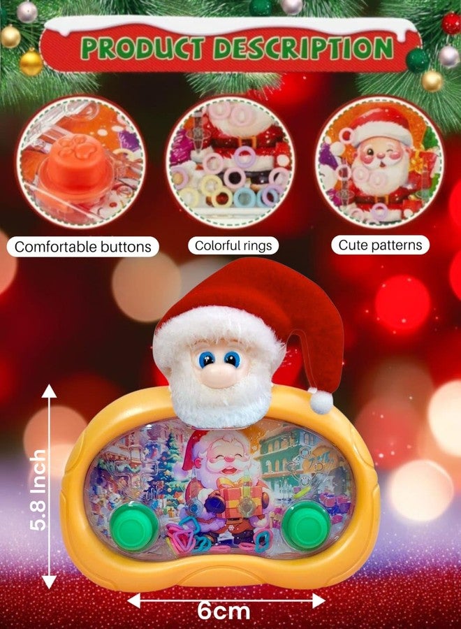 AMANVANI Christmas Theme Water Game, Handheld Water Ring Toss, Anxiety Toys, Travel Family Games Ideal Gift for Kids, Aqua Bubble Toy, Festive Return Gift for Christmas Party (Santa (2 Pcs)) - Image 3
