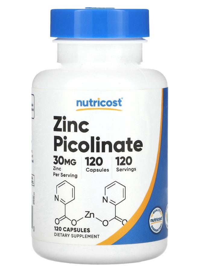Nutricost Zinc Picolinate 30 mg 120 Capsules
