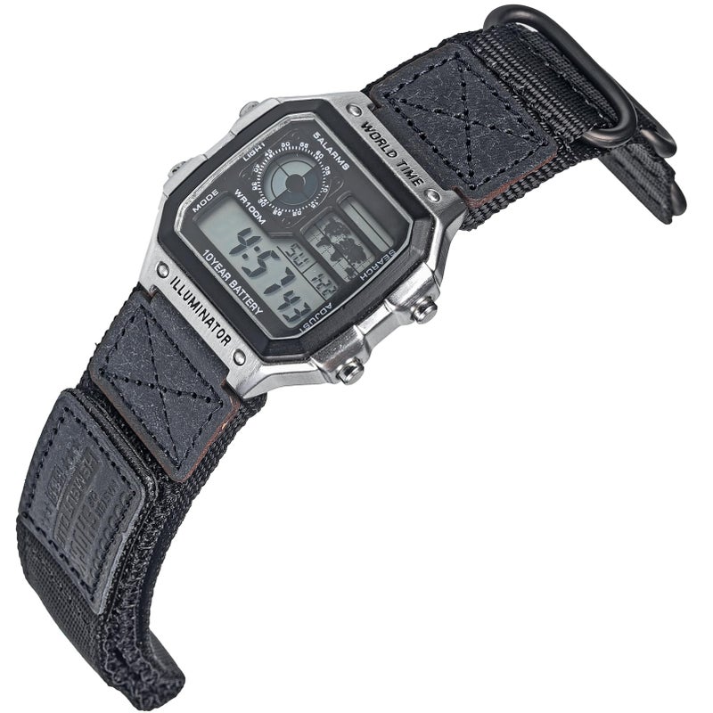HEMSUT 18mm Tactical Nylon Strap for Casio Watches Quick Release Military Style ShockResistant Band Compatible with AE1200 DWH5600 F91W A168W More - Image 2
