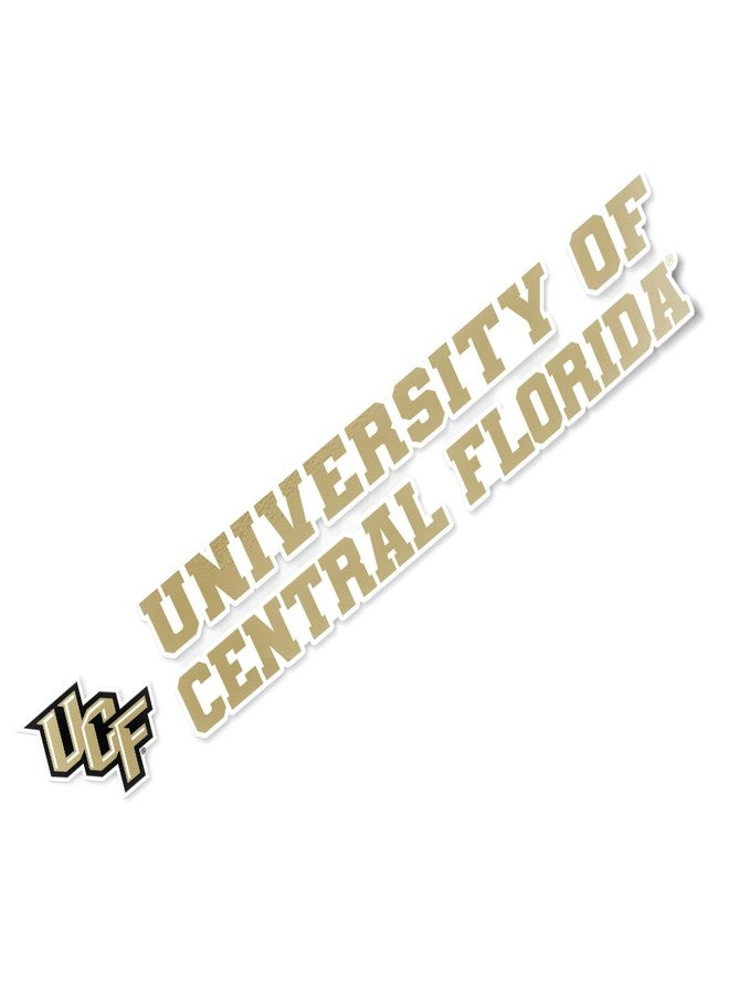Desert Cactus University of Central Florida Knights UCF Name Logo Vinyl Decal Laptop Water Bottle Car Scrapbook (8 Inch Sticker) - Image 1