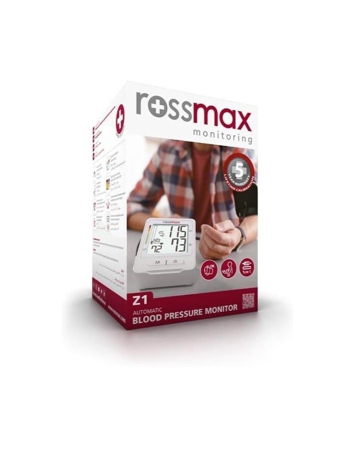 ROSSMAX Z1 USB-Powered Automatic Upper-Arm Blood Pressure Monitor - Image 1