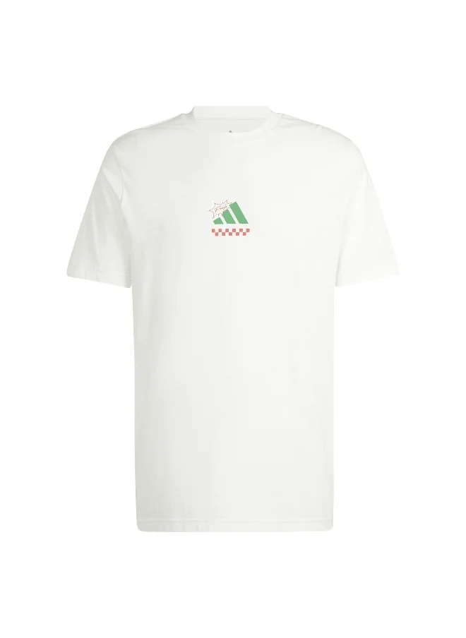 اديداس adidas lounge pizza men graphic t-shirt
