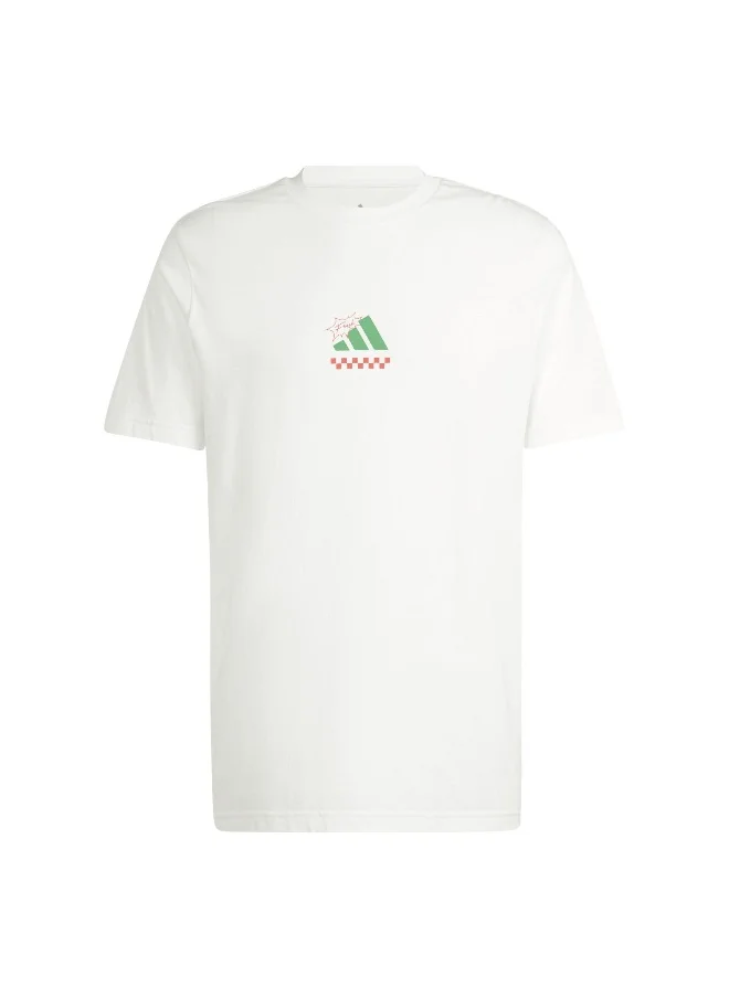 اديداس adidas lounge pizza men graphic t-shirt