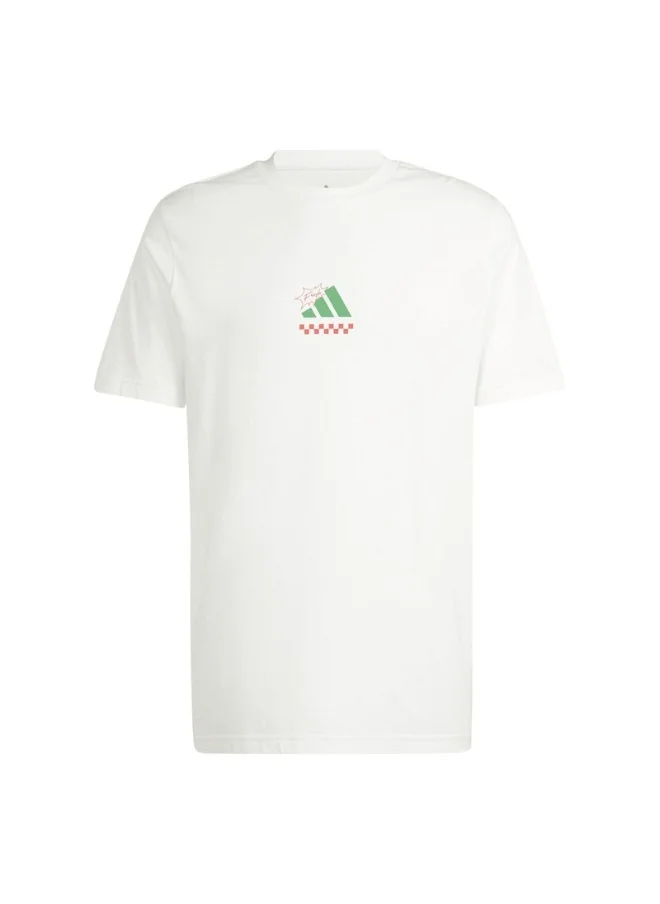 اديداس adidas lounge pizza men graphic t-shirt