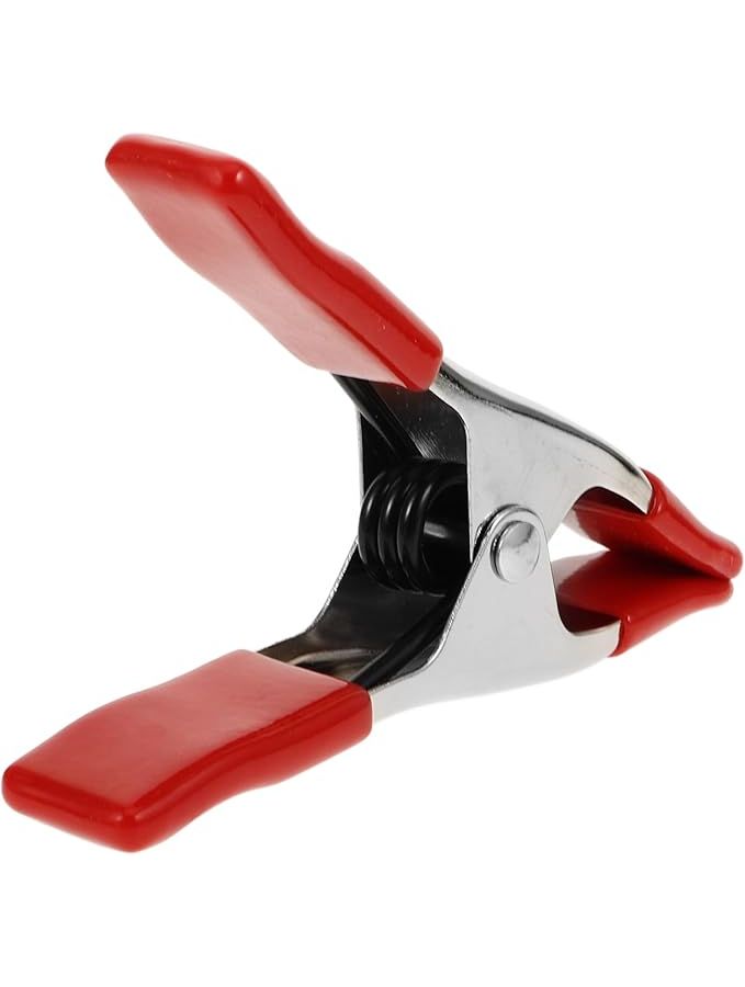 Red Lightweight Strong Spring Clamp For Woodworking Background Stand Clip Photography - Image 1