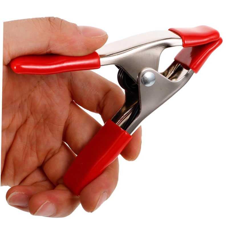 Red Lightweight Strong Spring Clamp For Woodworking Background Stand Clip Photography - Image 5