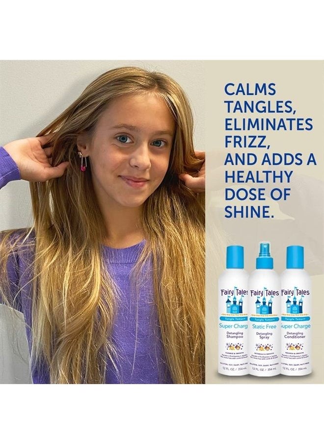 Fairy Tales Tangle Tamer Detangling Shampoo and Conditioner for Kids - Ultra Moisturizing and  Anti Frizz Protection  - Paraben Free, Sulfate Free - 12 Oz each Bottle - 2 pack 