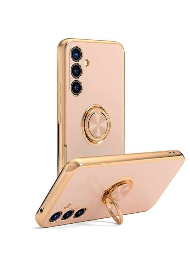 Samsung Galaxy A54 5G Case with Ring Holder Plating Edge 360° Kickstand Cover Slim Soft Flexible TPU Protective Phone Cases A54 5G Back Cover,Samsung Galaxy A54 Protector - Image 1