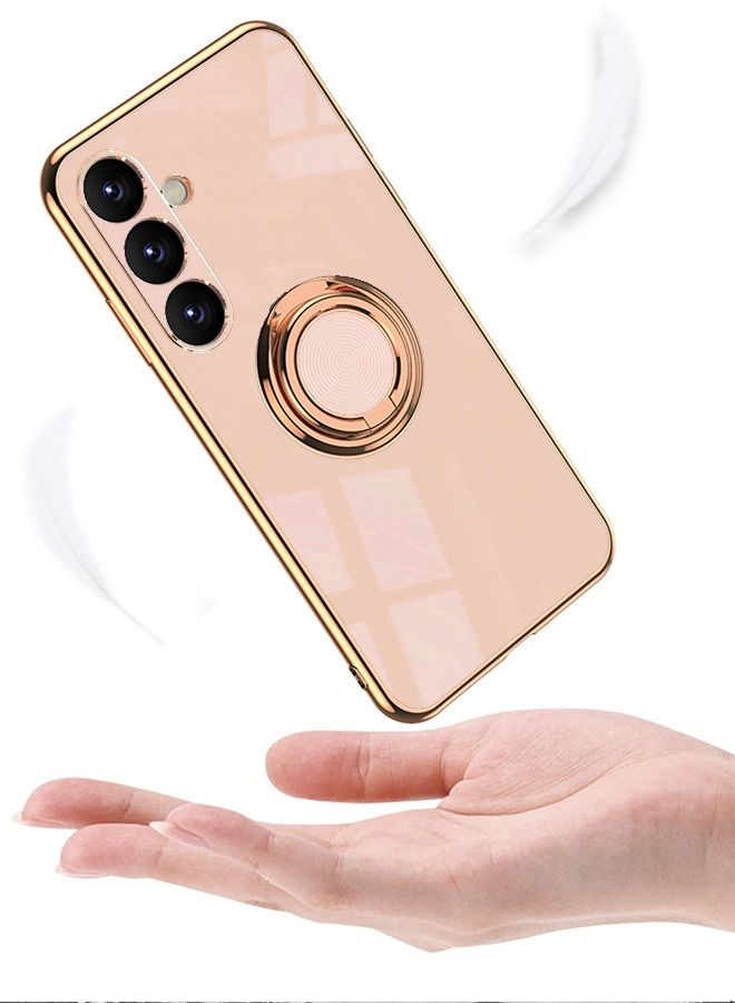 Samsung Galaxy A54 5G Case with Ring Holder Plating Edge 360° Kickstand Cover Slim Soft Flexible TPU Protective Phone Cases A54 5G Back Cover,Samsung Galaxy A54 Protector - Image 4