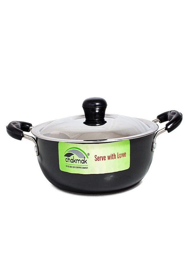 Chakmak Deep Kadhai Induction Bottom Hard Anodized 5 Litre - Image 1