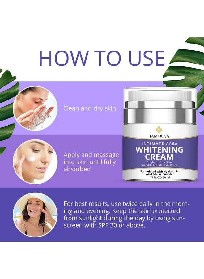 فاميروزا كريم مصحح للبقع الداكنة للمنطقة الحميمة للإبط والركبتين والمرفقين والفخذ الداخلي وأجزاء خاصة كريم للبشرة الحميمة - Image 5