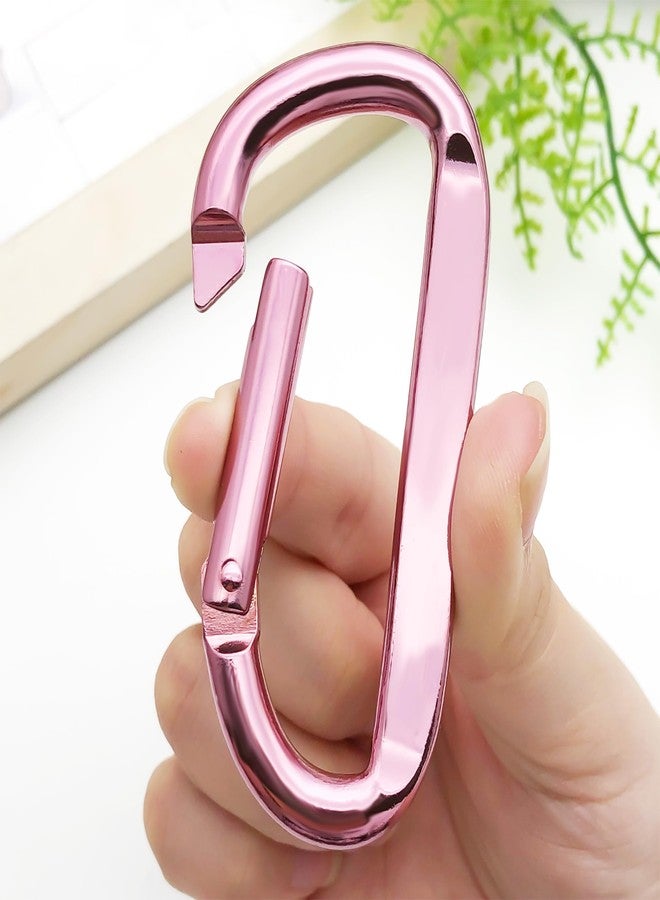 MOTOFITOOL 3 Pack Cute Carabiner Clip, 3 Inch Aluminum Alloy D Ring Keychain, Spring Snap Hook for Keychain Clip, Ring Climbing Clips for Keychains, Water Bottle Holders, Dog Leashes and More - Image 3