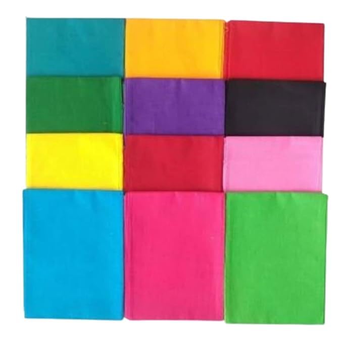 SHOP  SHOPPEE شوب آند شوبّي - فالس ساري من القطن النقي مع خيط الخياطة (متعدد الألوان، الطول - 245 سم، عبوة من 10) - Image 2