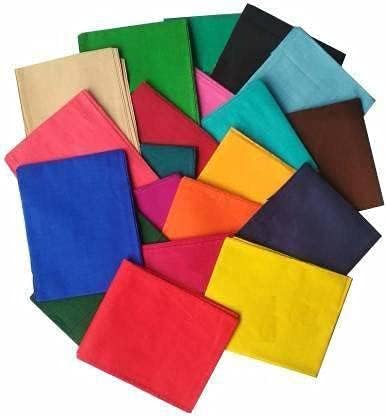 SHOP  SHOPPEE شوب آند شوبّي - فالس ساري من القطن النقي مع خيط الخياطة (متعدد الألوان، الطول - 245 سم، عبوة من 10) - Image 1