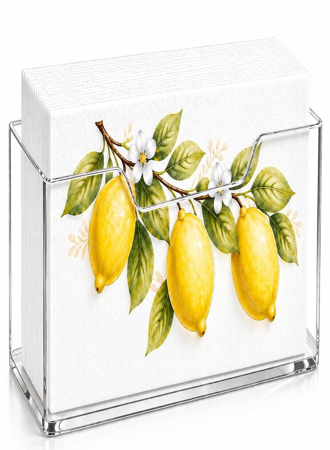 Kortimu Crystal Clear Guest Towel Holder: Elegant Acrylic Napkin Tray for Bathroom, Kitchen, Table, Hotel & Office, Perfect for Disposable Hand Towels & Napkins, Includes Cleaning Cloth - Image 1