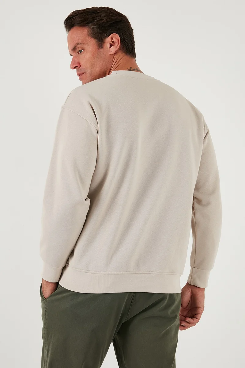 Buratti Regular Fit Crew Neck Cotton Fuzzy Soft Lined Sweat Men's Sweat 5905255