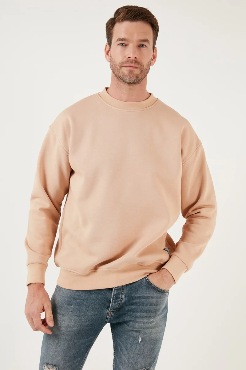 Buratti Regular Fit Crew Neck Cotton Fuzzy Soft Lined Sweat Men's Sweat 5905255