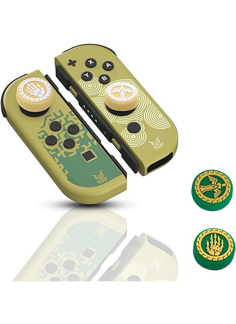 Switch Thumb Grip Caps for The Legend of Zelda: Tears of The Kingdom, Soft Silicone Joystick Cover Compatible with Nintendo Switch/Switch OLED/Switch Lite - 4PCS
