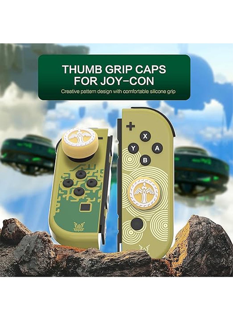 Switch Thumb Grip Caps for The Legend of Zelda: Tears of The Kingdom, Soft Silicone Joystick Cover Compatible with Nintendo Switch/Switch OLED/Switch Lite - 4PCS