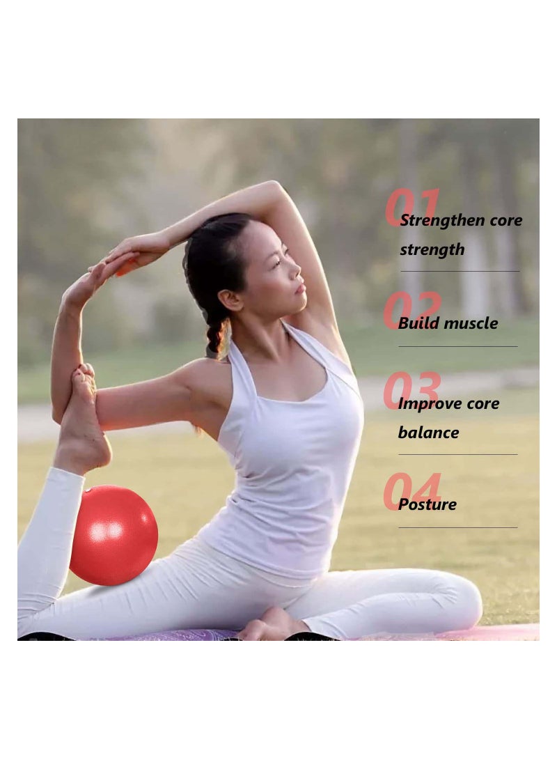 SYOSI 2Pcs Small Pilates Ball Therapy Ball Mini Workout Ball Core Ball 9 Inch Small Exercise Ball Mini Bender Ball Pilates Yoga Workout Bender Core Training and Physical Therapy - Image 5