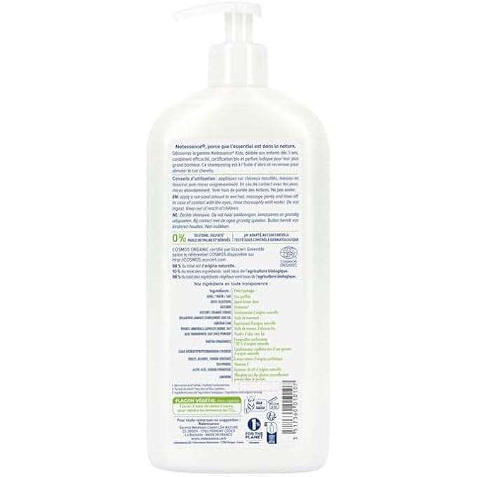 Natessance NATUREL KIDS CARE APRICOT SHOWER GEL AND SHAMPOO, 500 ML - Image 2