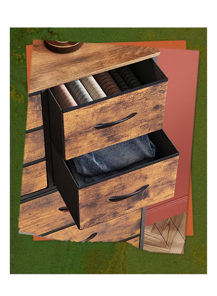 NKX 16-drawer large size Fabric model For inside Home Bed Room Storage Cabinet Brown Color 100cm - Image 5