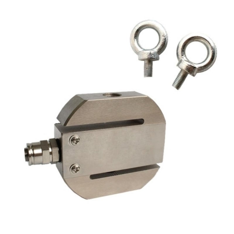 Strain Gauge Load Cell S Type Tension Pressure Sensor 10kg With A Pair Of Rings - Image 1