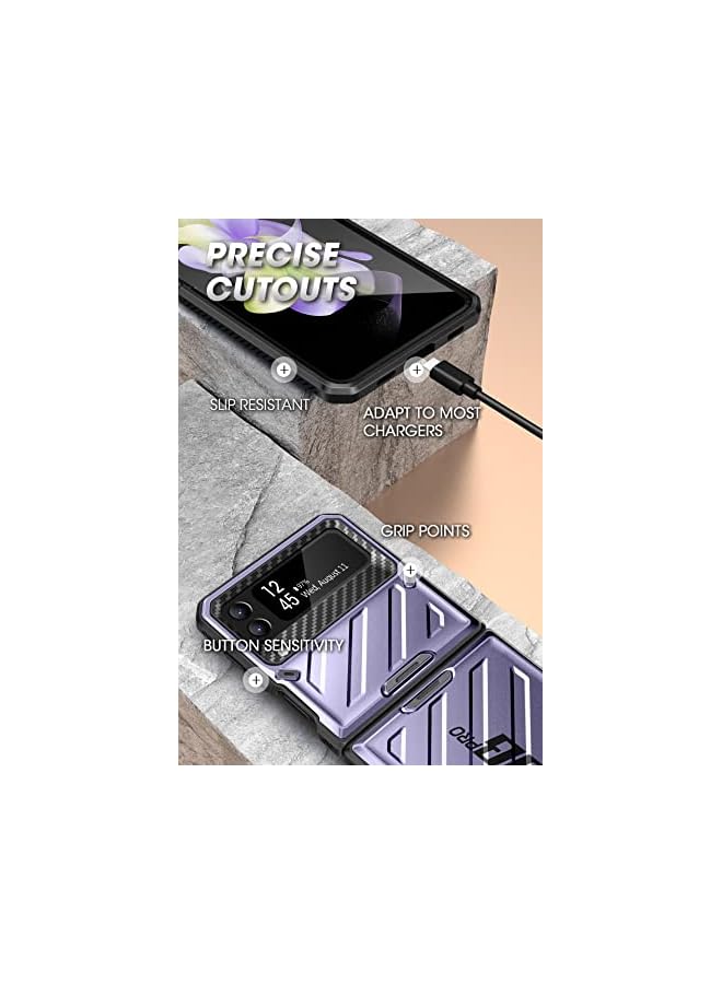 SupCase Unicorn Beetle Pro Series Case for Samsung Galaxy Z Flip 4 5G (2022), Full-Body Dual Layer Rugged Protective Case with Holster - Image 5