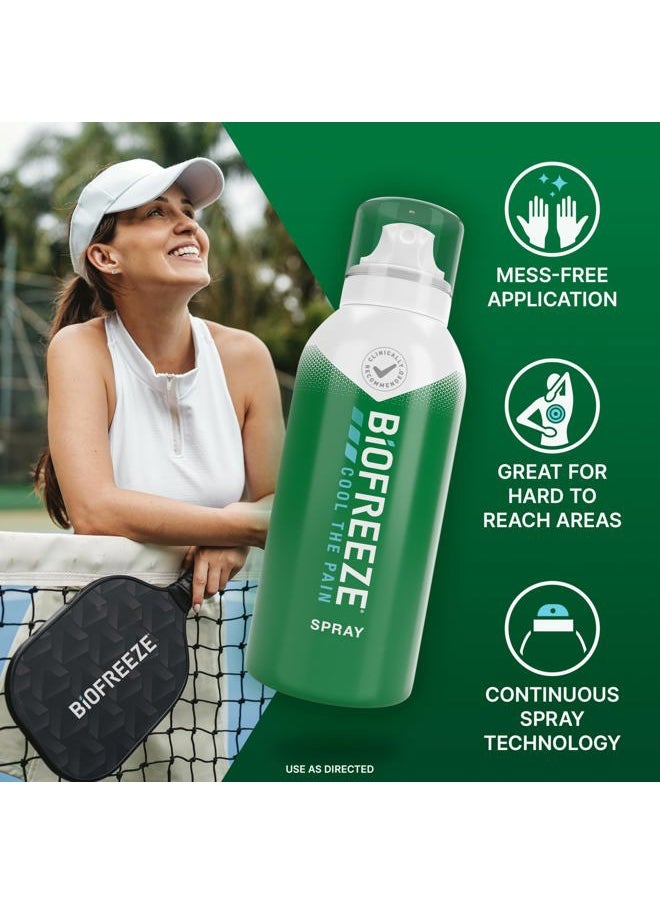Biofreeze Menthol Spray 3 FL OZ Colorless Aerosol Spray Associated with Sore Muscles, Arthritis, Simple Backaches, and Joint Pain (Packaging May Vary) (1)  - Image 3
